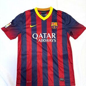 Nike FC Barcelona Soccer Jersey Medium 2013-14 Home NWOT Authentic